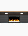 Daphne Fluted Contemporary Electric Fireplace TV Stand for TVs up to 70"