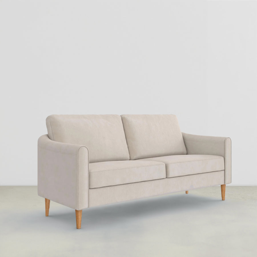 Moon Upholstered Sofa with Curved Back