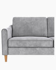 Mr. Kate Moon 73.5" Upholstered Sofa with Curved Back - Gray Velvet