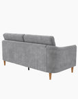 Mr. Kate Moon 73.5" Upholstered Sofa with Curved Back - Gray Velvet