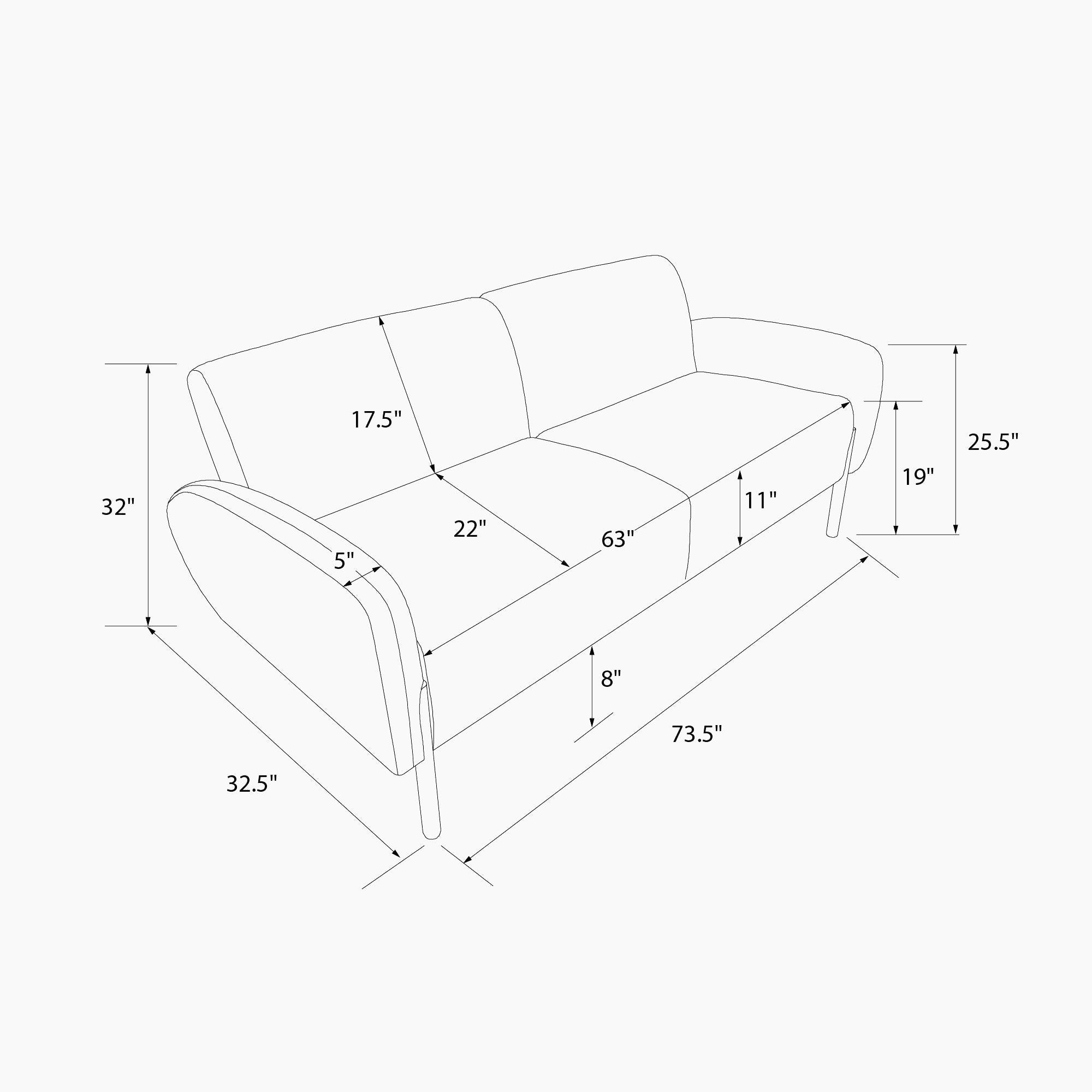 Roxanne Upholstered Sofa