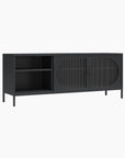 Luna Metal TV Stand with Fluted Glass for 65" TVs