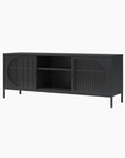 Luna Metal TV Stand with Fluted Glass for 65" TVs