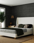 Tess Upholstered Wingback Bed