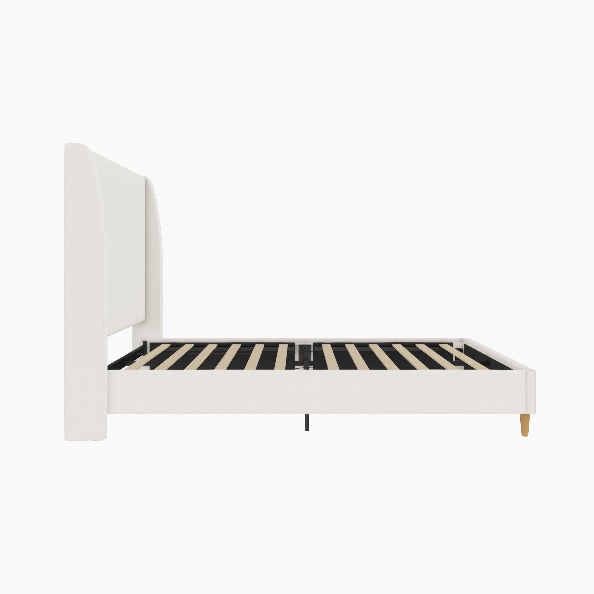 Tess Upholstered Wingback Bed