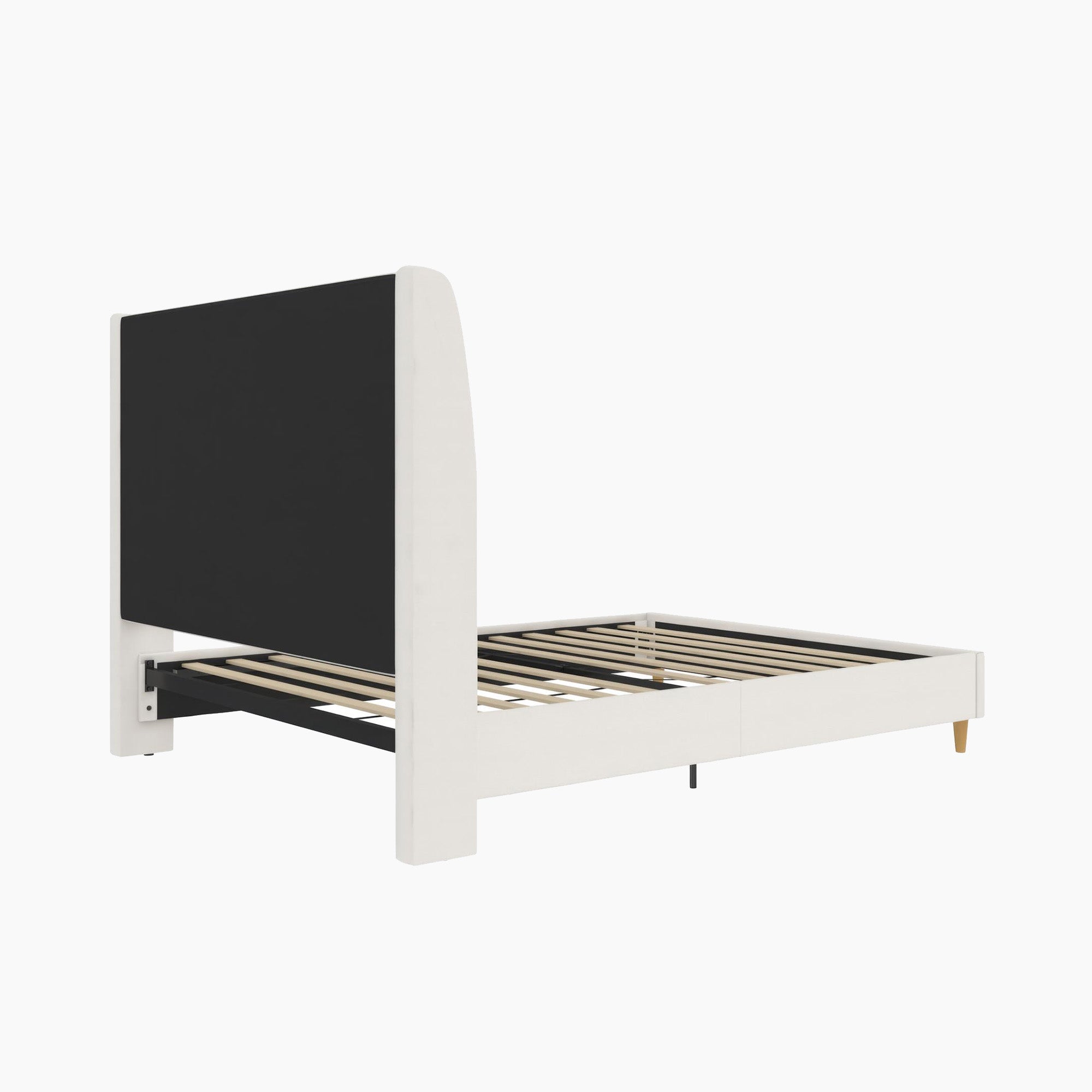 Tess Upholstered Wingback Bed