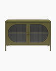 Low Luna Accent Cabinet with Fluted Glass