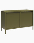 Low Luna Accent Cabinet with Fluted Glass