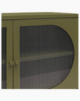 Low Luna Accent Cabinet with Fluted Glass