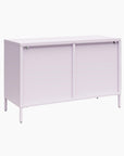 Low Luna Accent Cabinet with Fluted Glass