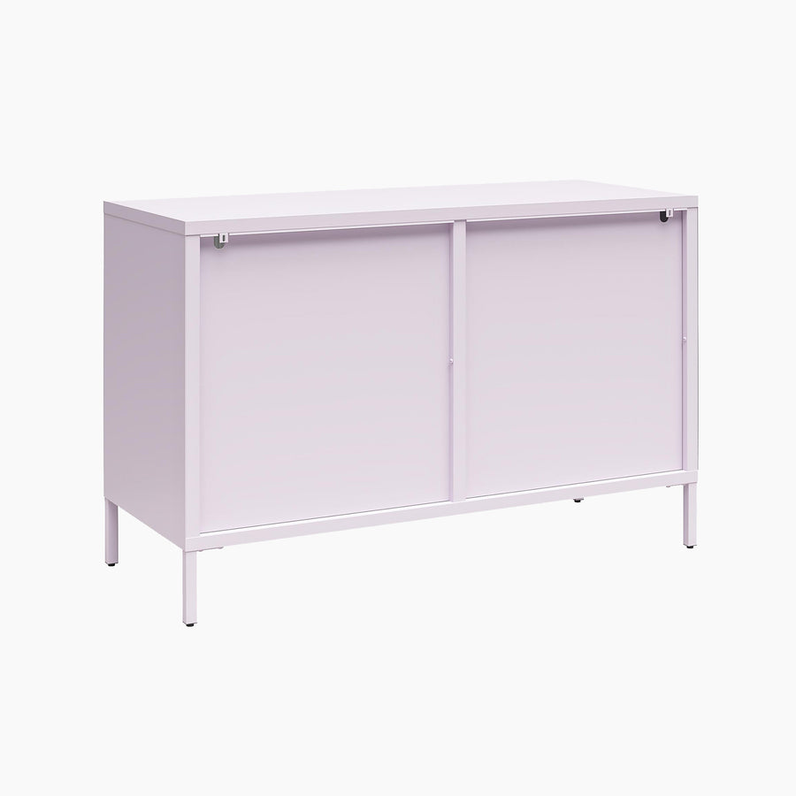 Low Luna Accent Cabinet with Fluted Glass