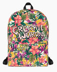 Creative Weirdos Painted Floral Backpack