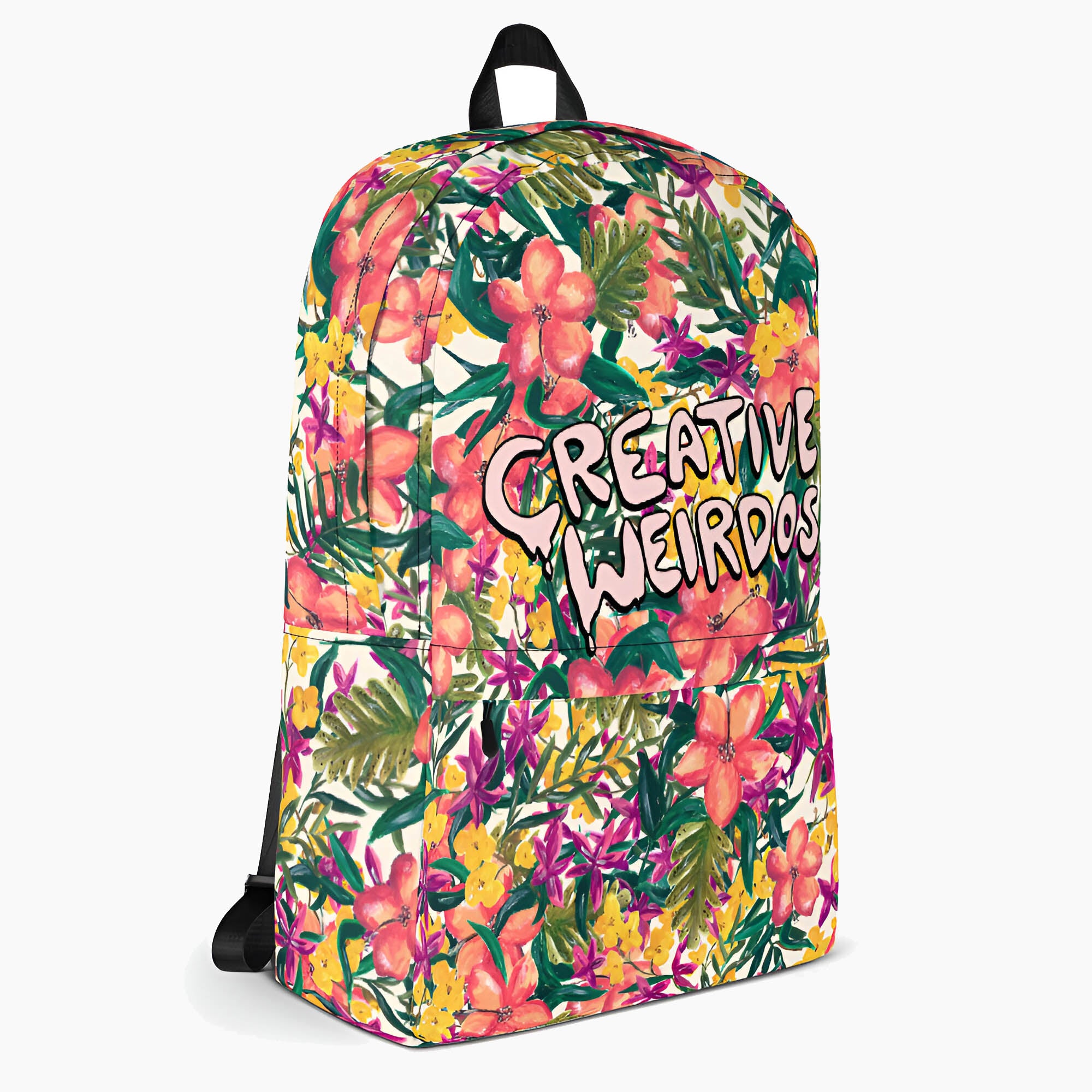 Creative Weirdos Painted Floral Backpack