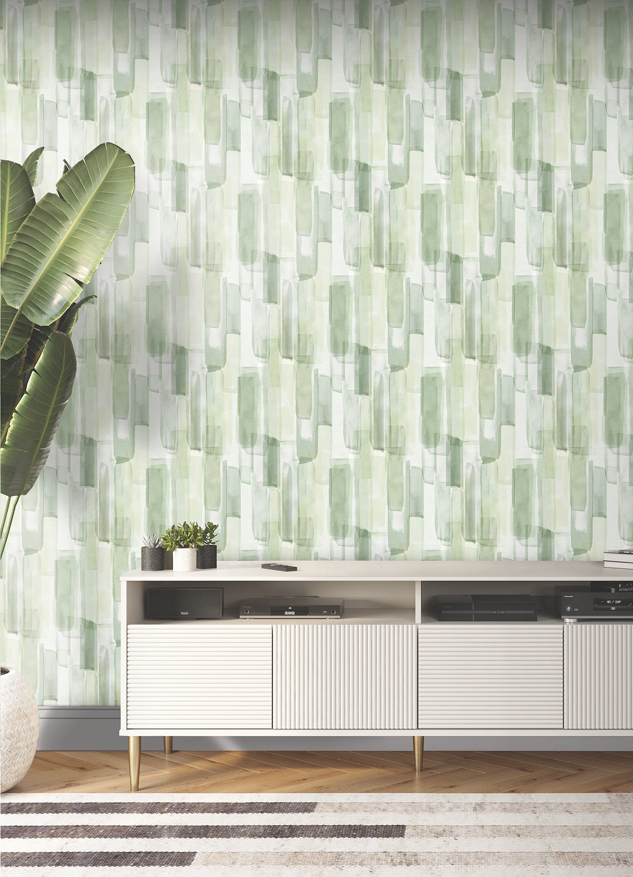 Mr. Kate Watercolor Glass Peel &amp; Stick Wallpaper