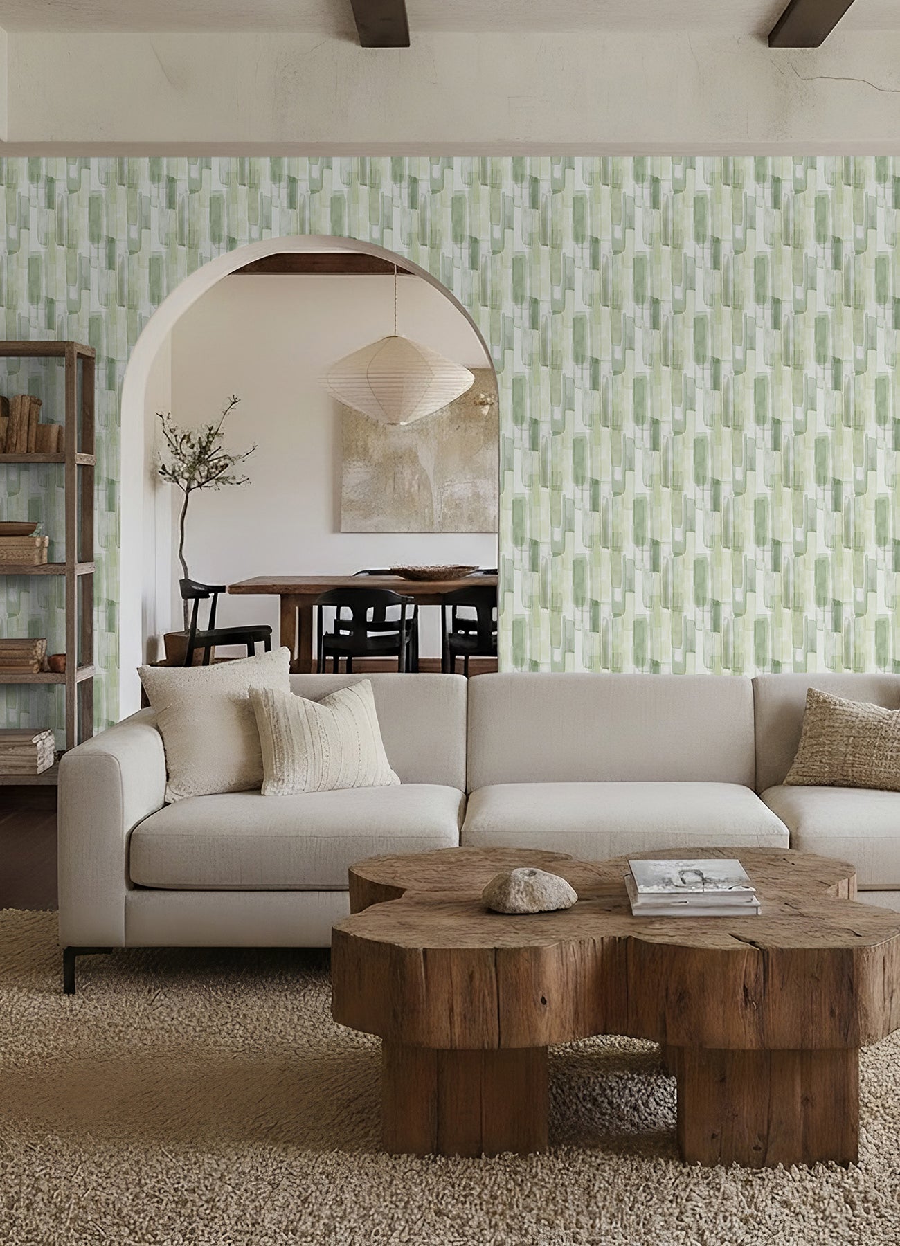 Mr. Kate Watercolor Glass Peel &amp; Stick Wallpaper