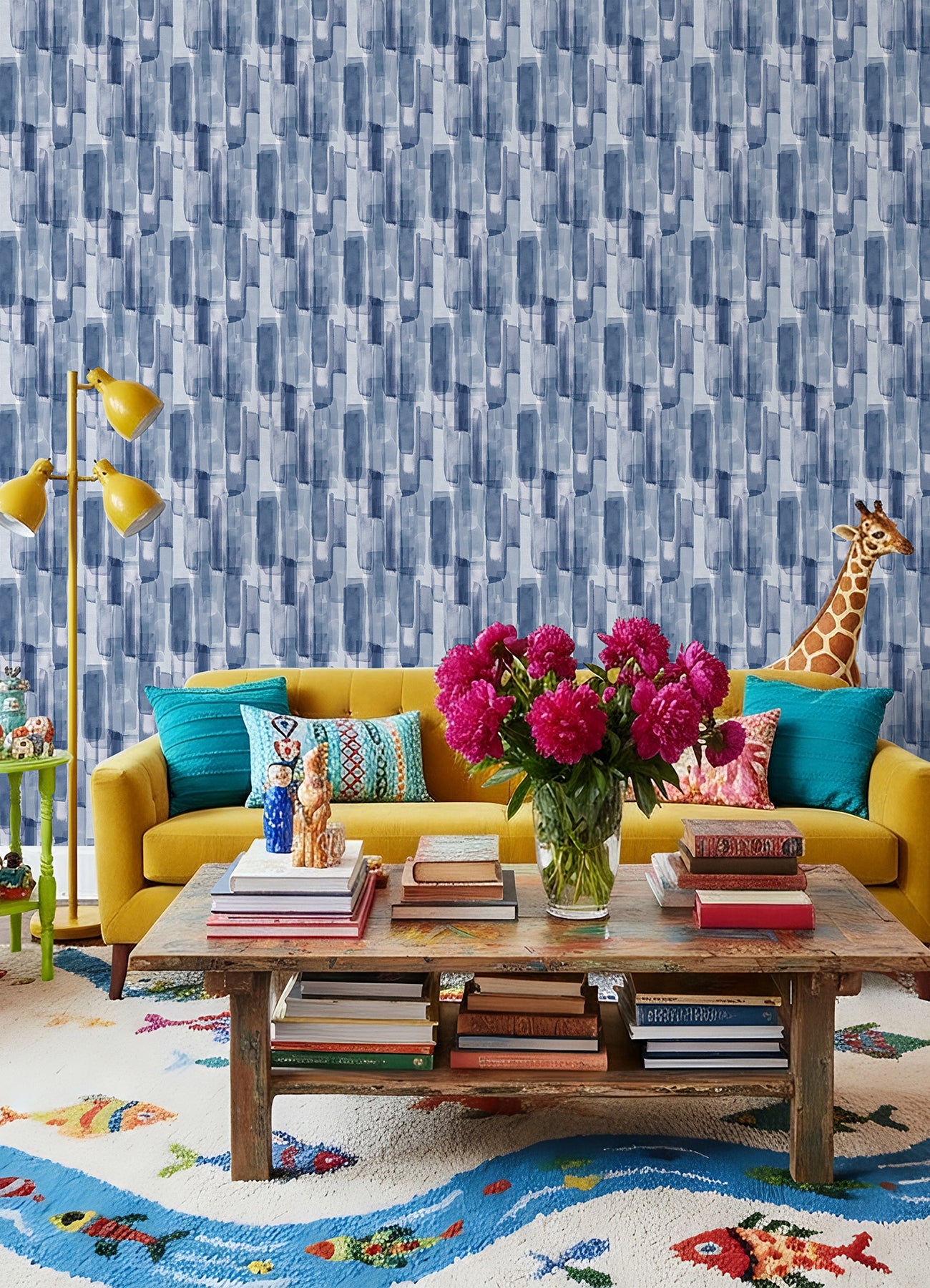 Mr. Kate Watercolor Glass Peel &amp; Stick Wallpaper