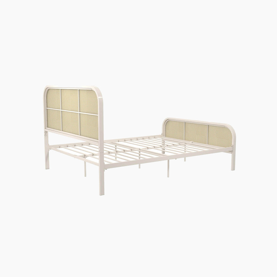 Roxanne Metal and Cane Bed