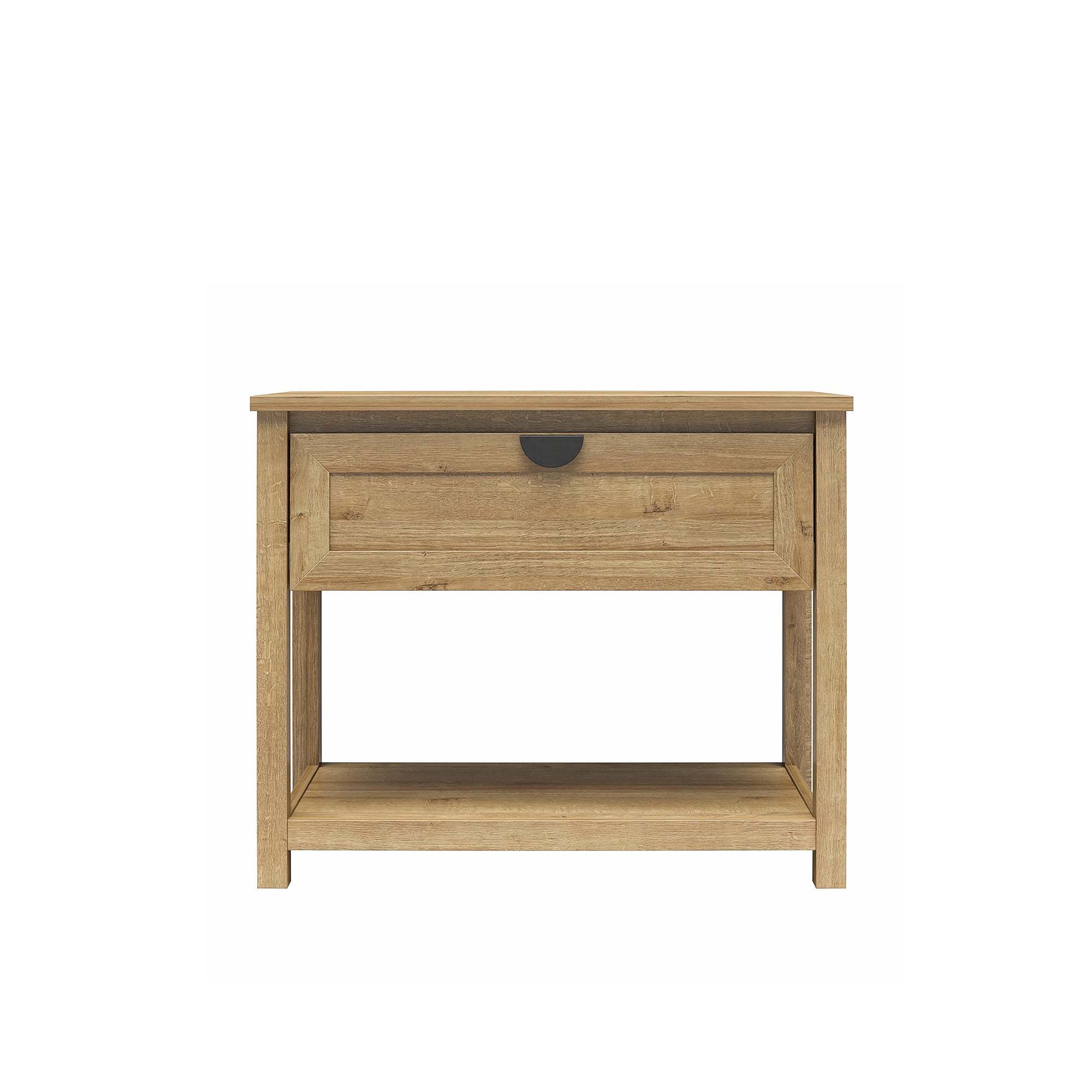 Primrose Wide 1 Drawer Nightstand with Open Shelf