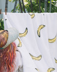 Mr. Kate Banana Toss Plush Throw