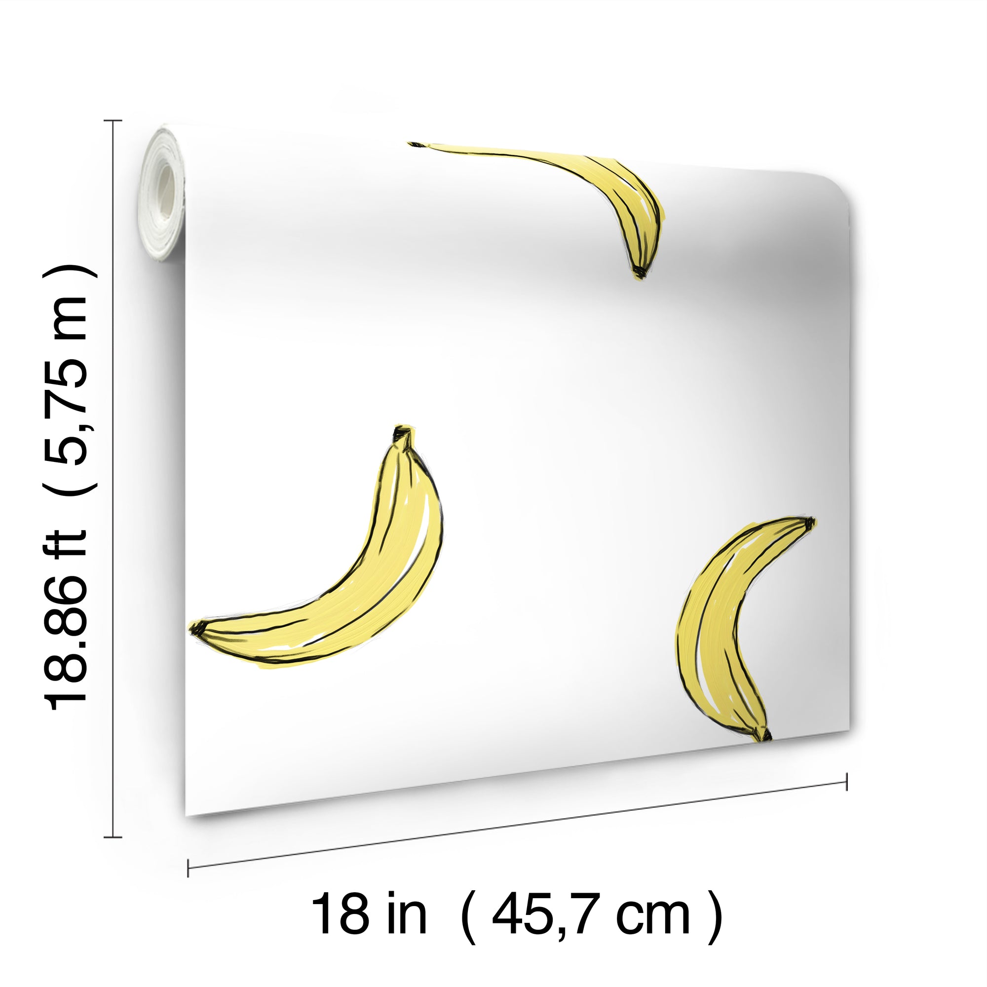 Mr. Kate Banana Print Peel &amp; Stick Wallpaper