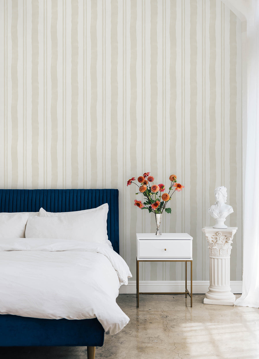 Mr. Kate Winston Watercolor Stripe Peel & Stick Wallpaper Alternative Room Image 19