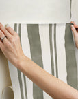 Mr. Kate Tess Watercolor Checker Peel & Stick Wallpaper Alternative Room Image 7