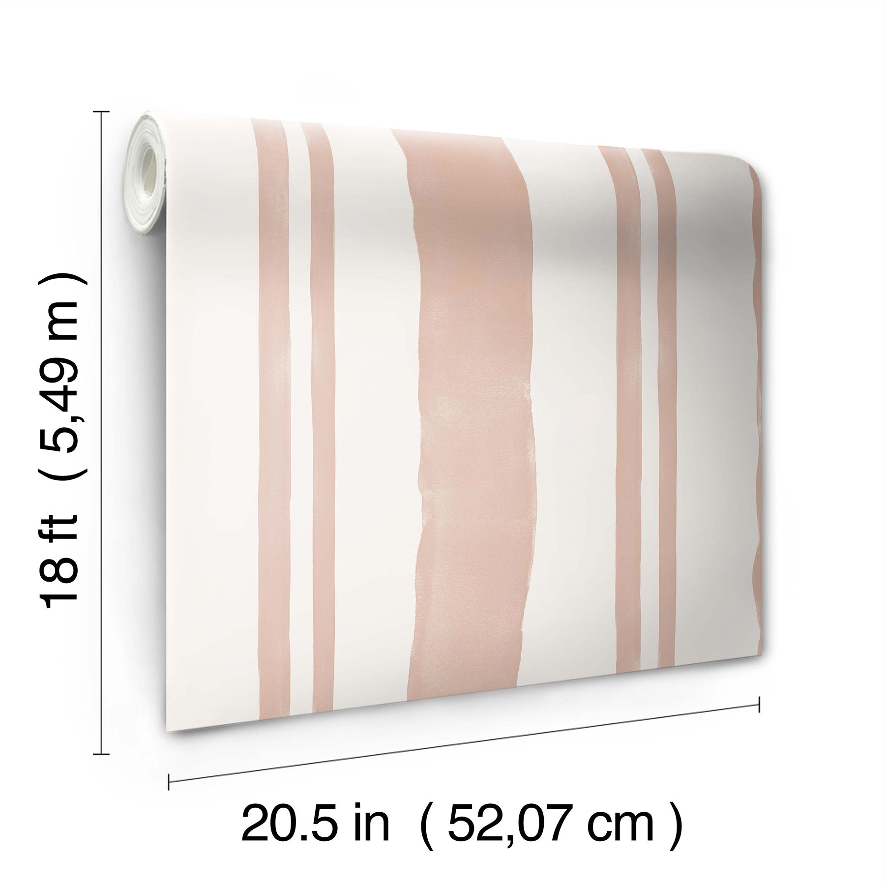 Mr. Kate Winston Watercolor Stripe Peel and Stick Wallpaper