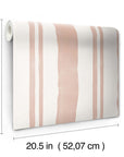 Mr. Kate Winston Watercolor Stripe Peel and Stick Wallpaper