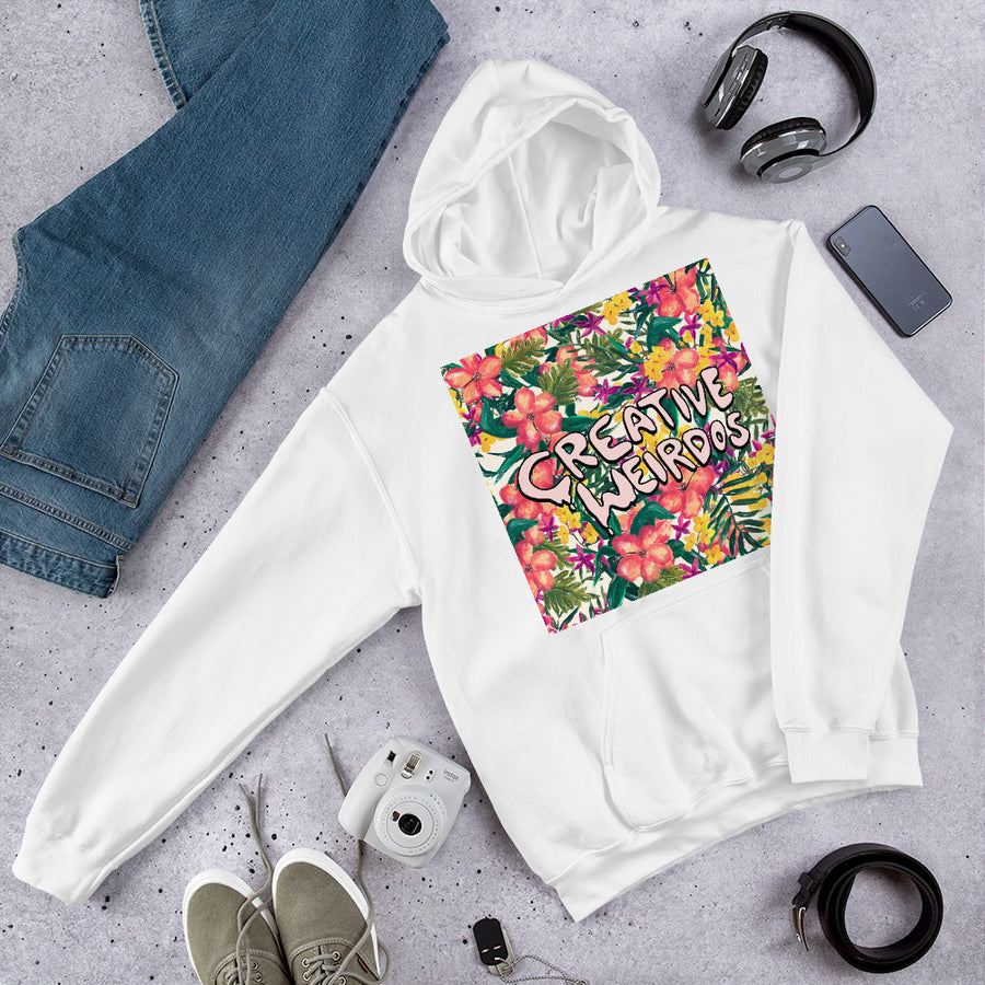 Painted Floral Box Creative Weirdos Hoodie Sweatshirt
