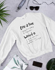 Unisex Creative Weirdo Definition Sweatshirt